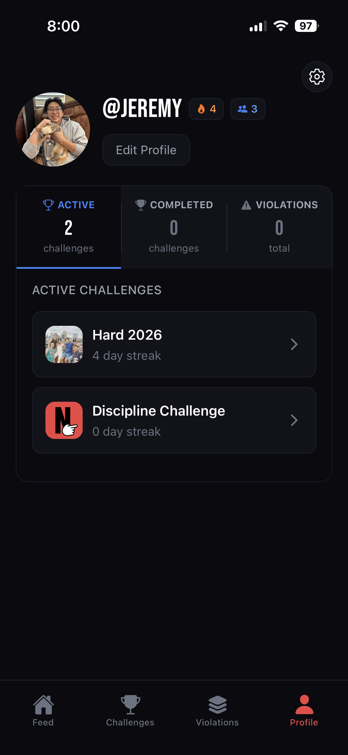 Violations - Pay fines or complete punishments