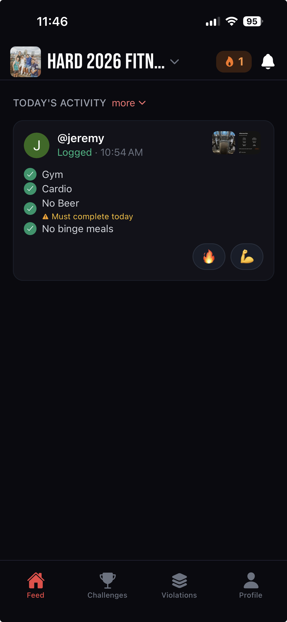 Feed - Track daily progress